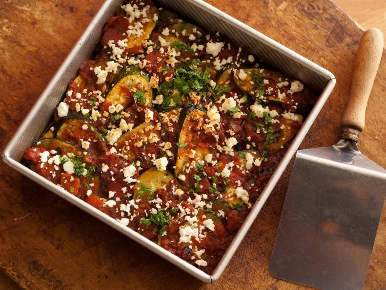 Light Spicy Zucchini and Tomato Casserole