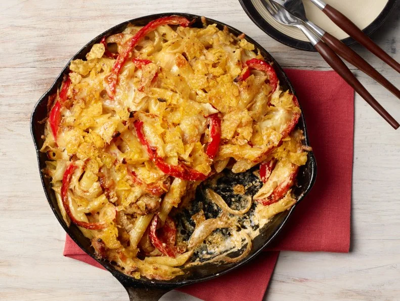 Food Network Kitchen’s Chicken Fajita Pasta, as seen on Food Network.