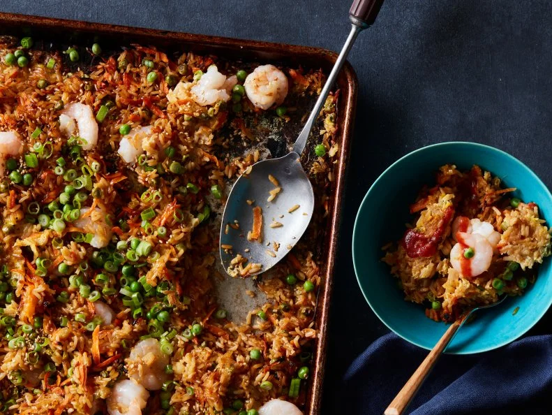 Food Network Kitchen Sheet Pan Fried Rice.