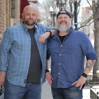Mark Anderson and Ryan Fey, as seen on Comfort Food Tour, Season 2.