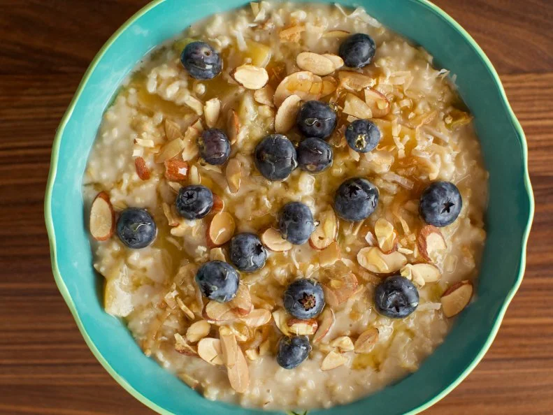 Close-up of Slow Cooker Irish Oats, as seen on The Pioneer Woman, Season 19.