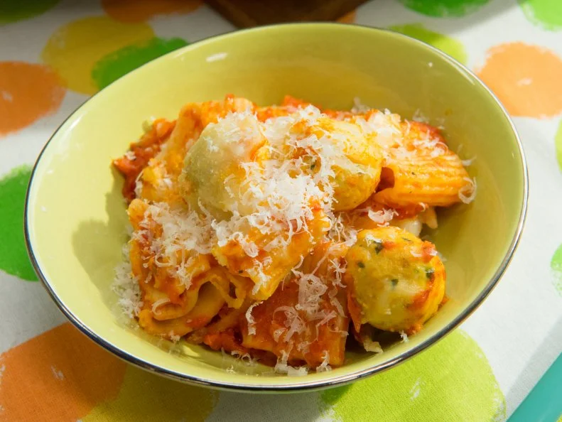 Chicken meatball casserole, as seen on The Kitchen, Season 18.