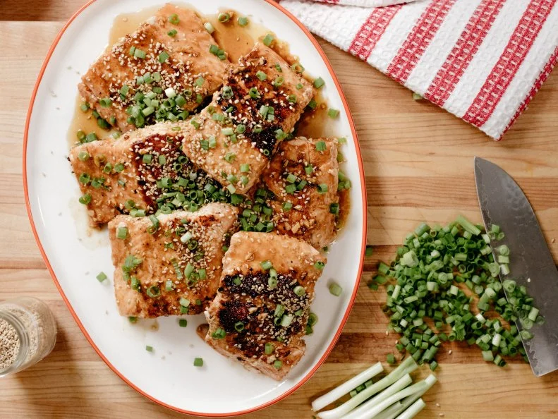 Molly Yeh's Ginger Glazed Salmon, as seen on Girl Meets Farm, Season 2.