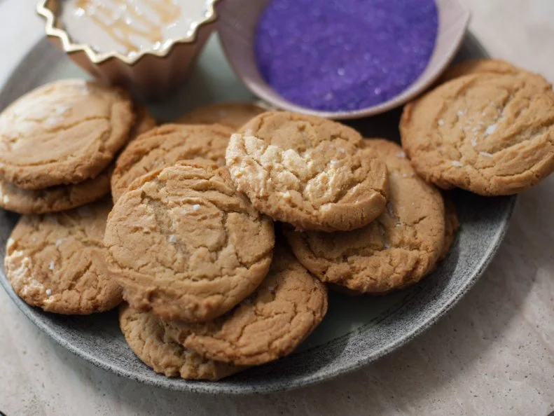 Close-up of Brown Butter Honey Cookie Bar, as seen on Trisha's Southern Kitchen, Season 14.