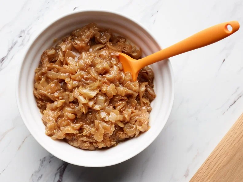 Food Network Kitchen’s Instant Pot Caramelized Onions, as seen on Food Network.