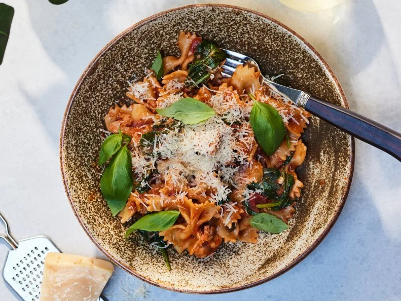 Description: Food Network Kitchen's Instant Pot Chicken Cacciatore Dump Dinner.