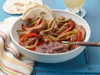 Food Network Kitchen’s Puntas de Res a la Mexicana, as seen on Food Network.