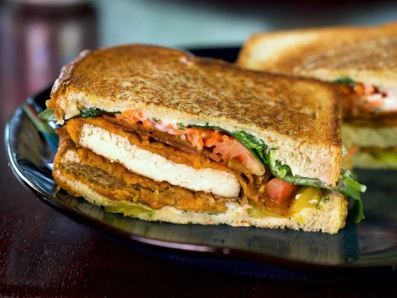 Chicken Bacon Ranch Club as server at Graze in Nashville, Tennessee, as seen on Diners, Drive-ins, and Dives, season 34.