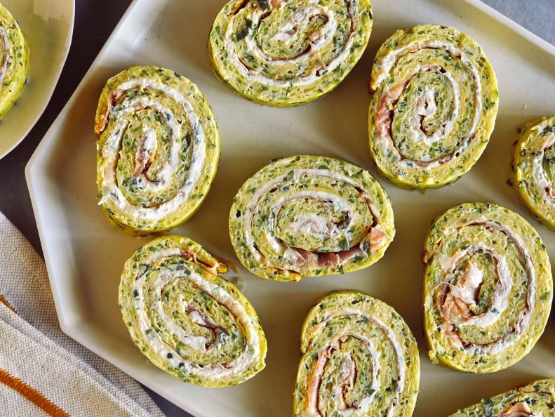 Prosciutto-and-Cheese-Filled Zucchini Rolls