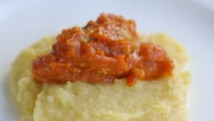 Ina's Meatballs and Polenta