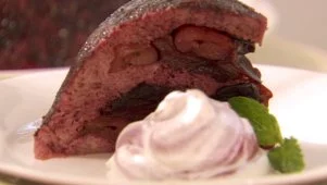 Minted Cherry Summer Pudding