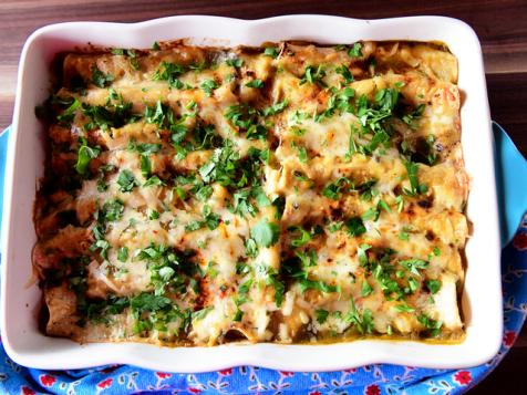 Squash and Bean Enchiladas