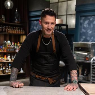 Titan Michael Voltaggio, as seen on Bobby's Triple Threat,  Season 1