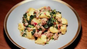 Potato Gnocchi with Sausage