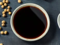 Organic Dark Soy Tamari Sauce in a Bowl