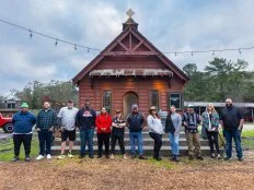 Chef’s Brian Duffy, Chuck Matto, Ippy Aiona, Ami Cisneros, Larissa Da Costa, Christie Vanover, Harold Villarosa, Robert Smith, Chris Binotto, Chris Williams, Dominique Leach and Kate Neville, as seen on BBQ Brawl, Season 4