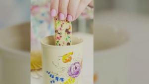 Rainbow Sprinkle Mandel Bread