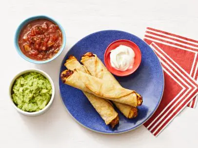 AIR-FRYER CHICKEN TAQUITOS. Tortillas.