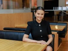 Host Selena Gomez, as seen on Selena + Restaurant, Season 1.