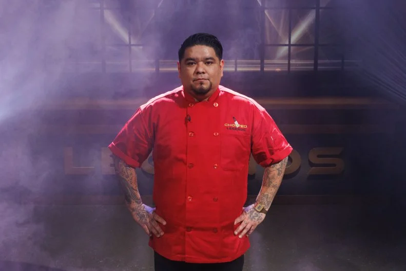Chef Paco Moran poses, as seen on Chopped: Legends, Season 59.
