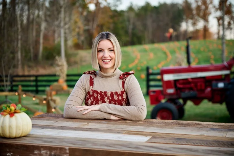 Host Damaris Phillips as seen on Outrageous Pumpkins, Season 5.