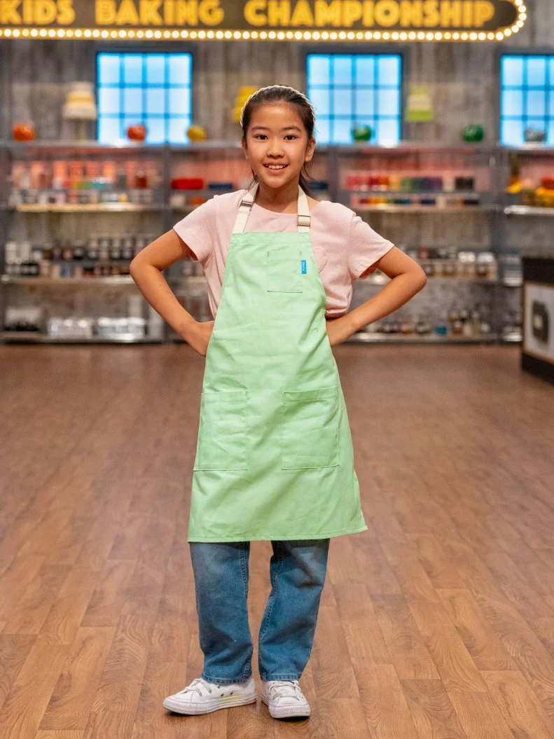Contestant Arielle Yang, portrait, as seen on Kids Baking Championship, Season 13.