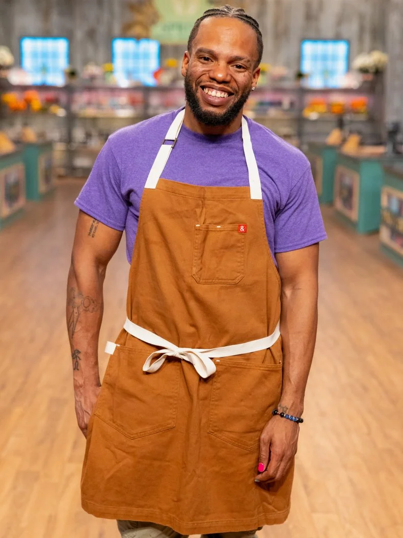 Contestant Kareem Youngblood, portrait, as seen on Spring Baking Championship, Season 11.