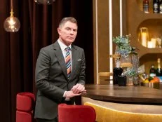 Host Bobby Flay, as seen on Bobby's Triple Threat, Season 3.