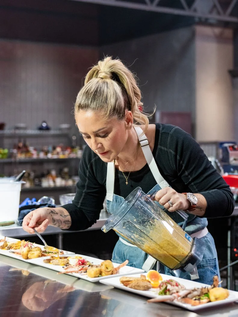 Chef Brooke Williamson competes in the Final Battle, as seen on Tournament of Champions, Season 2.
