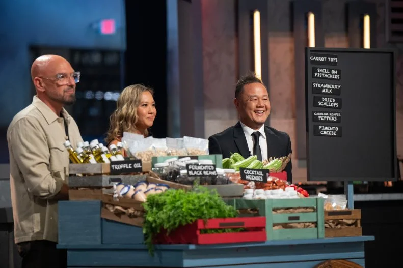 Hosts Michael Symon, Esther Choi and Judge Jet Tila introduce the challenge, as seen on 24 in 24: Last Chef Standing, Season 2.