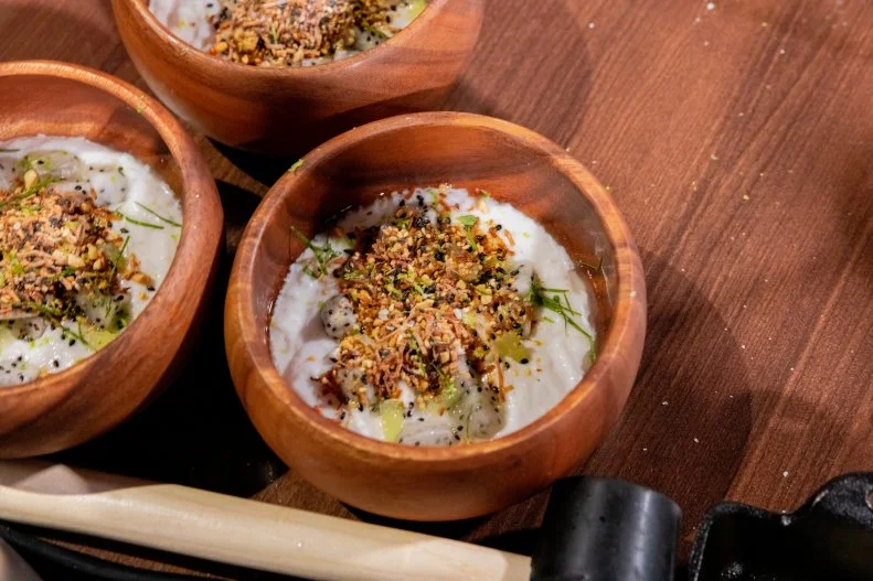 Coconut Rice Pudding With Dragon Fruit & Toasted Peanuts