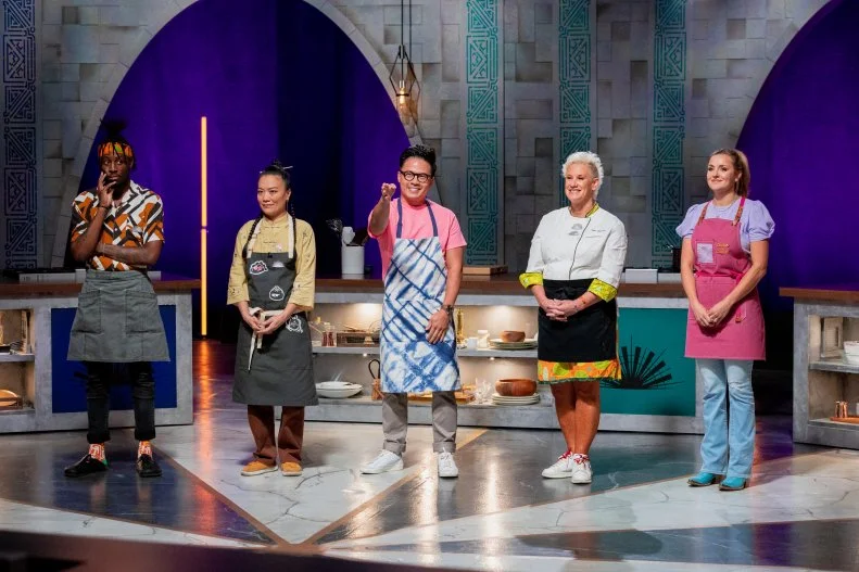 Viet Pham standing next to the other House of Knives competitors