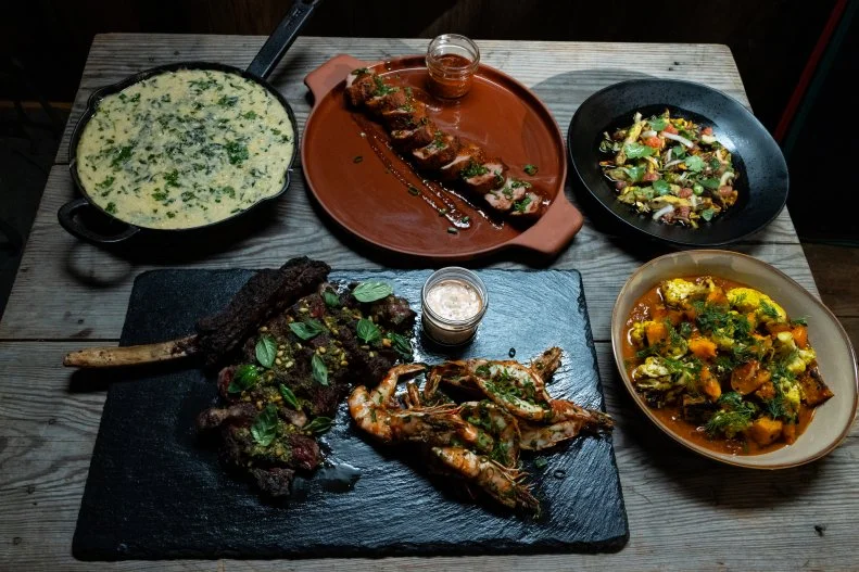 Team Antonia's Ribeye & Sides feast on BBQ Brawl