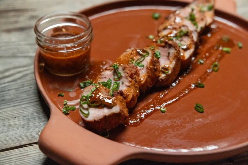 Smoked Pork Tenderloin With Royal Gold Mustard Sauce