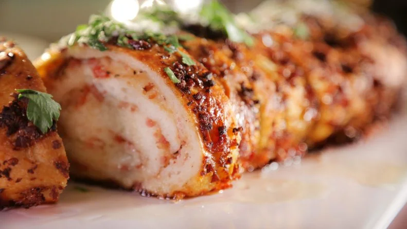 Stuffed Prosciutto Bread as served at Dolce & Clementes in Robbinsville, New Jersey, as seen on Food Network's Diners, Drive-Ins and Dives, Episode 2603.