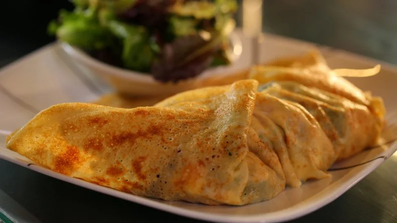The Sonora dish from Crepe Expectations in Las Vegas, NV, as seen on Food Network's Diners, Drive-Ins and Dives, Season 23.