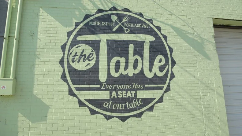 Exterior signage at The Table in Louisville, KY, as seen on Food Network's Diners, Drive-Ins and Dives, Episode 2511.