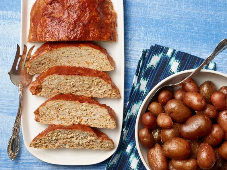 Food Network Kitchen’s Healthy Slow-Cooker Meatloaf as seen on Food Network.