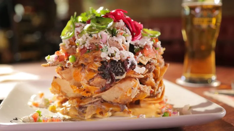 Trash Can Nachos at Guy Fieri's Playa Del Carmen Kitchen and Bar