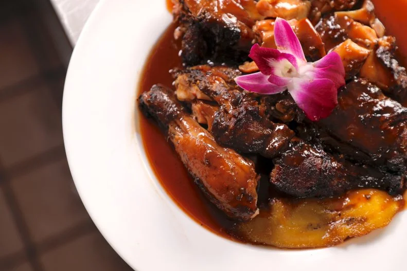 Caribbean jerk chicken at House of Dutch Pot in Las Vegas