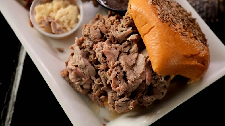 Beef on Weck at Naked City Pizza in Las Vegas