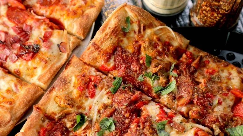 Dad's Giambotta pie at Naked City Pizza in Las Vegas