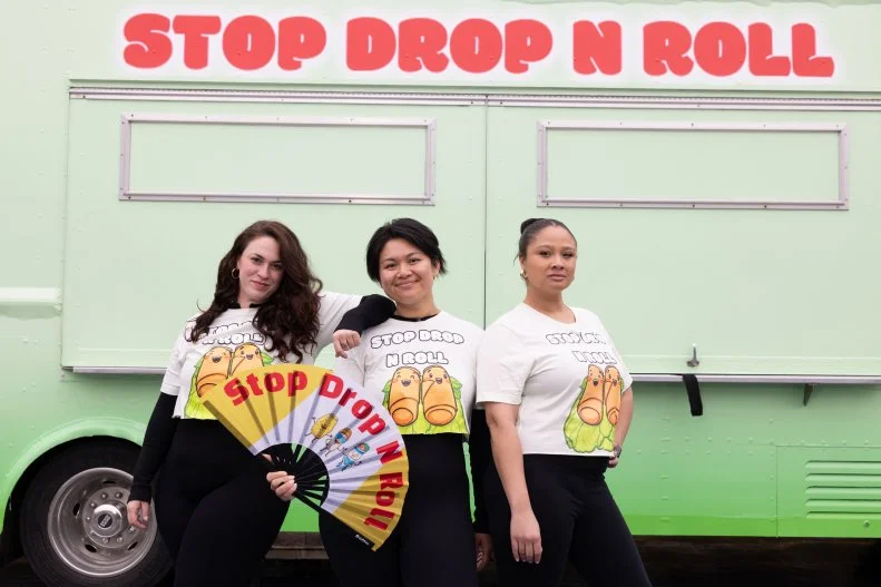 Stop Drop N Roll team members in front of their food truck