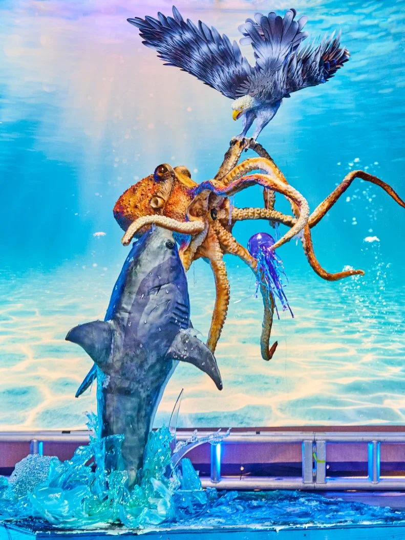 Team Duff Goldman displays their Under The Sea cake,as seen on Supercakes, Season 1.