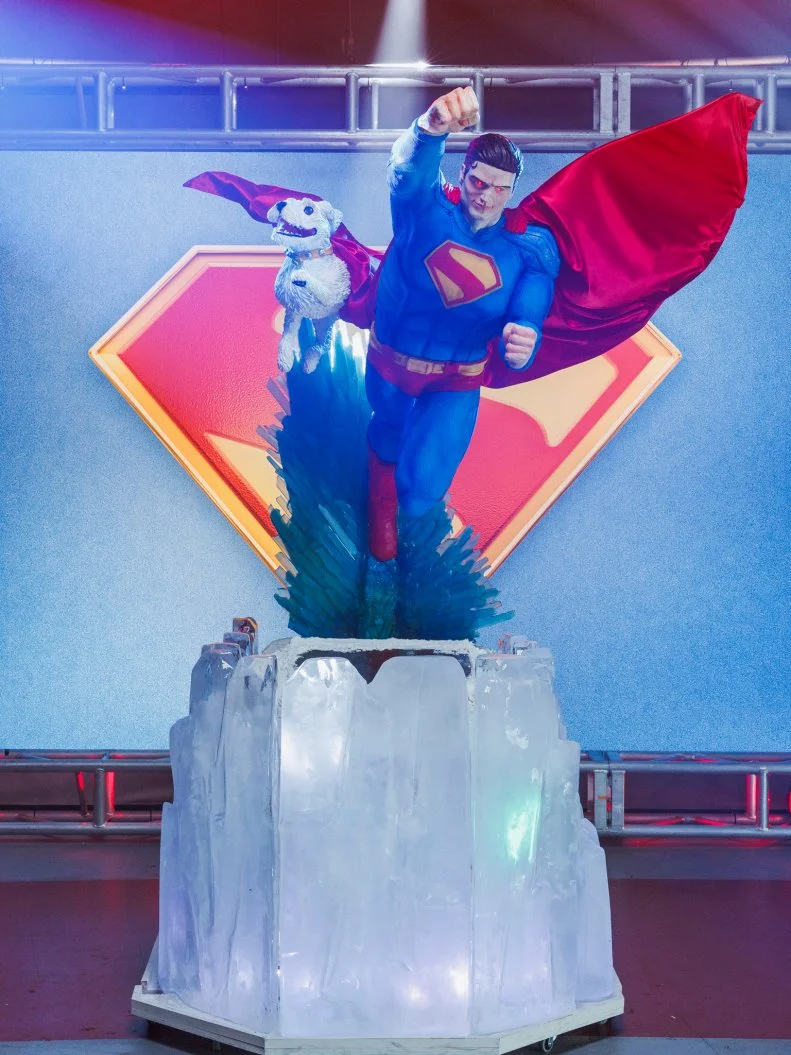 Team Duff's "Superman & Krypto in the Fortress of Solitude" Brown Sugar Sour Cream Crumble Cake with Rhubarb Jam, as seen in Supercakes, Season 1.