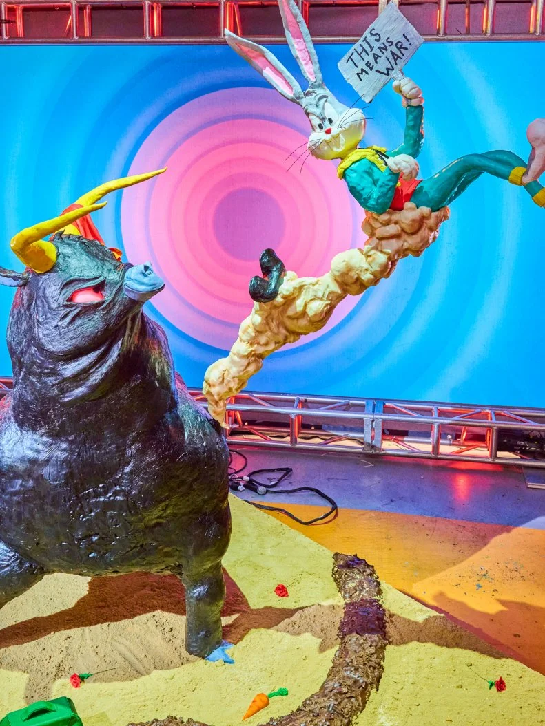 Team Duff Goldman dis[plays their Calssic Comic Cake, as seen on Supercakes, Season 1.