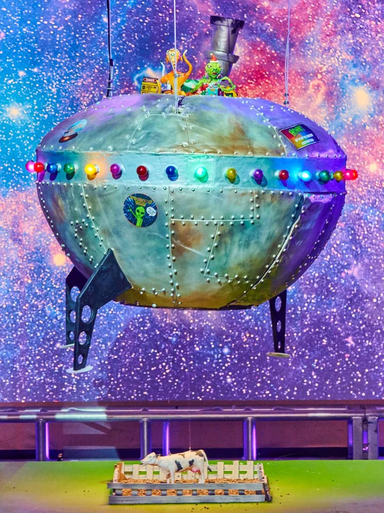 Team Duff Goldman displays their Alien Invasion Cake, as seen on Supercakes, Season 1.