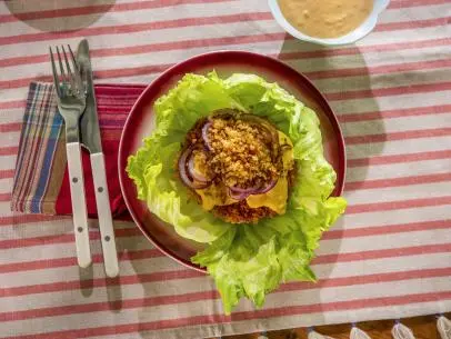 Alex Guarnaschelli's Shrimp Burger, Beauty, as seen on The Kitchen, Season 39/40