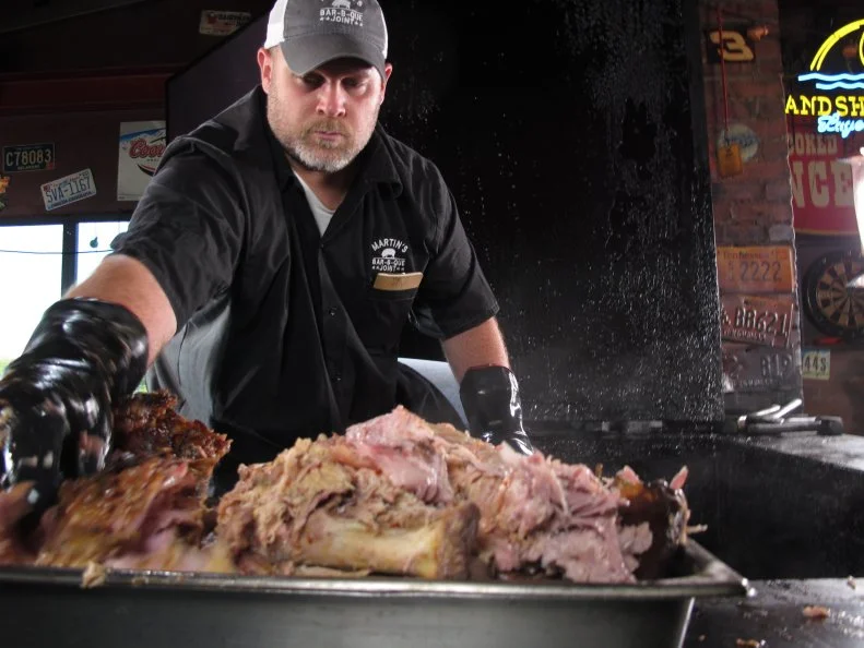 Patrick Martin Pulling Meat, featured on Cooking Channel's Unique Eats.